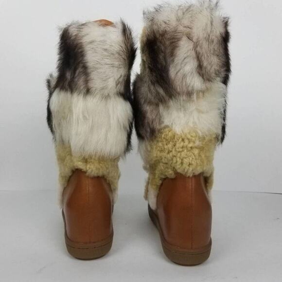 Coach Morton calf leather and sheep fur shearling boots size 5 new!!!! - Picture 4 of 11